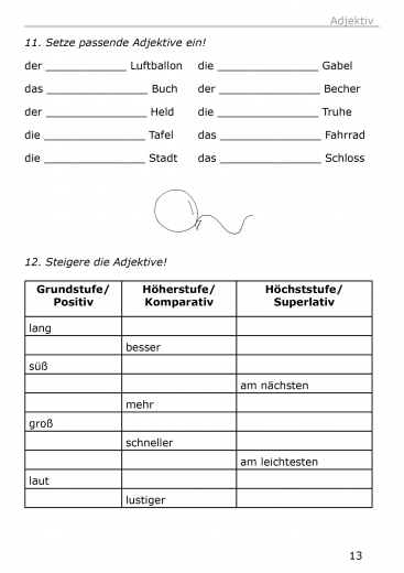 Kinderleichte Grammatik: Die Wortarten Grundschule